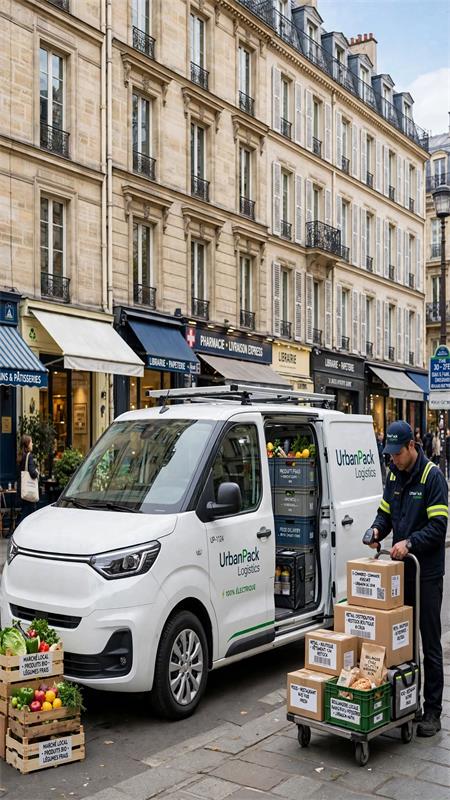 CHEVOO VAN-EM21 electric delivery van in city