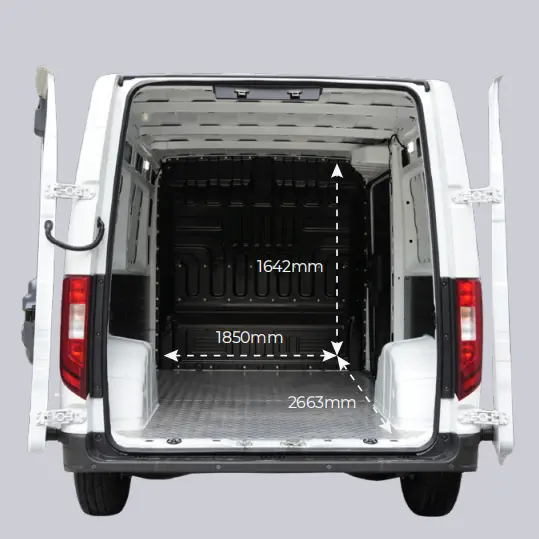 CHEVOO VAN-EM21 Rear Cargo Area - Electric Cargo Van Loading Space